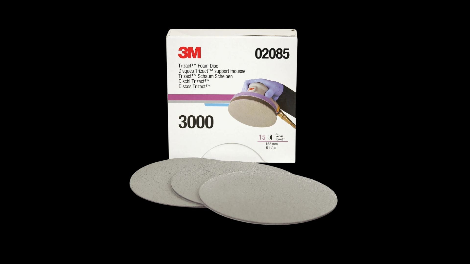 3M 6 inch Trizact 3000 Grit