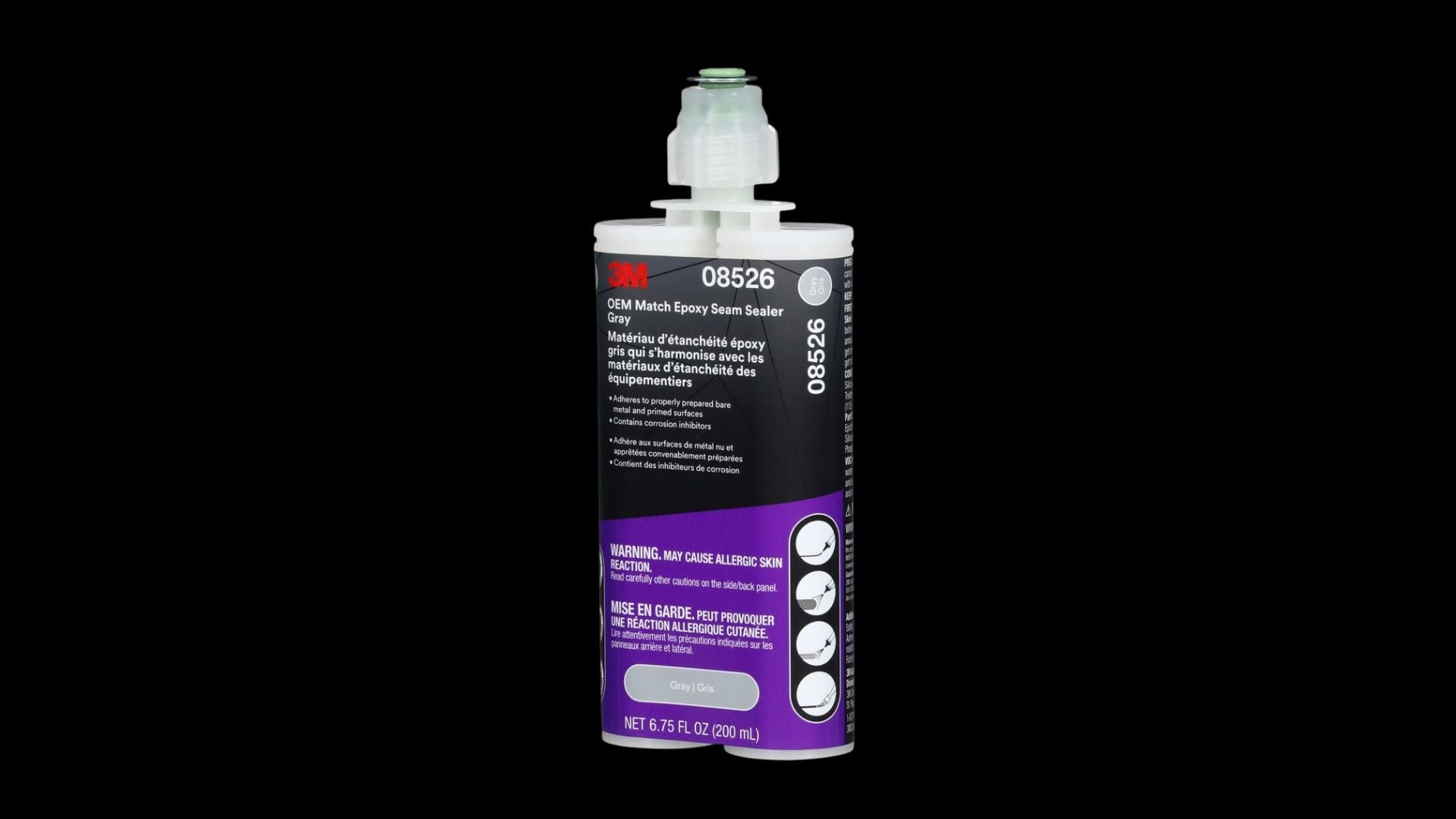 3M OEM Match Epoxy 2K Seam Sealer Gray 200ml
