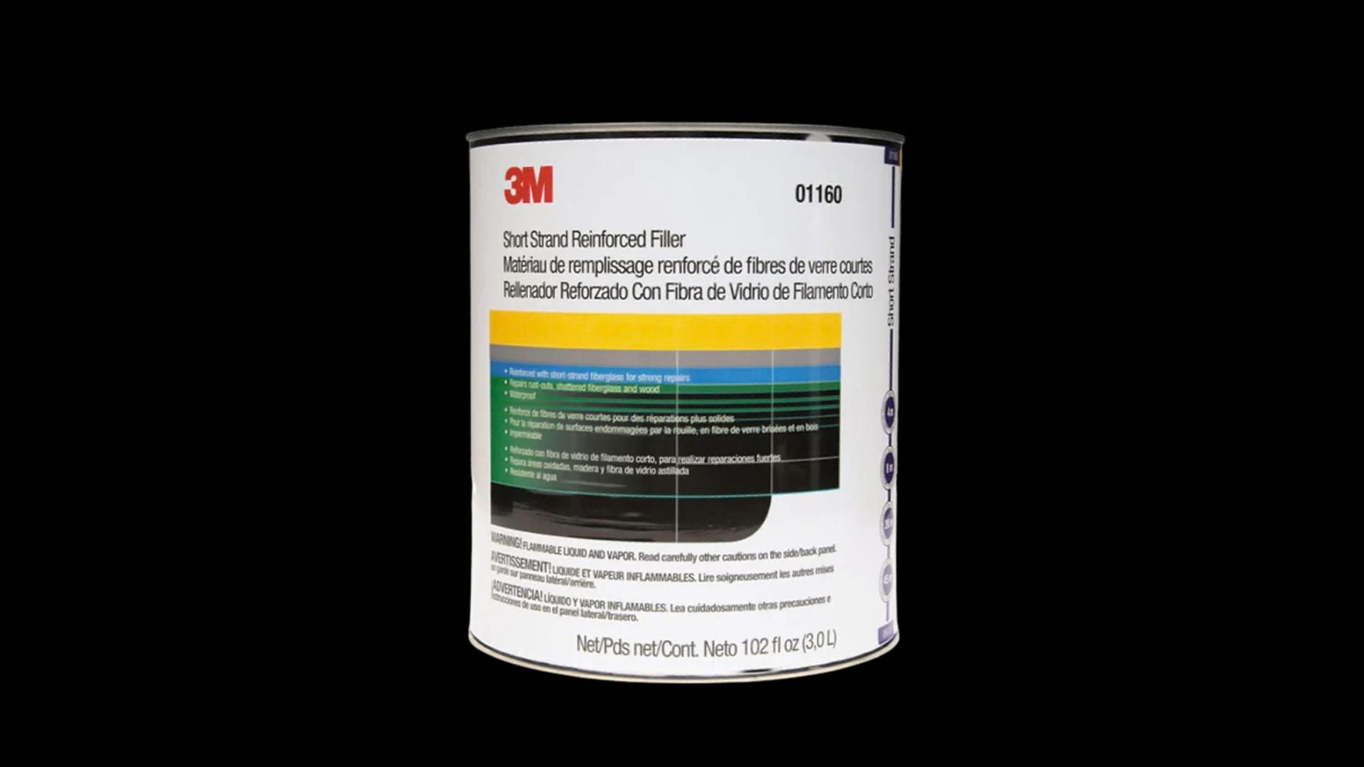 Short Strand Fiberglass Filler Gallon